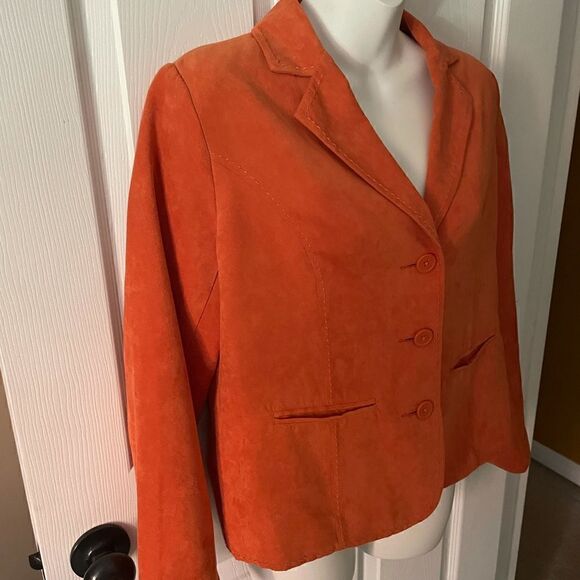 Studio Works faux suede blazer / jacket 🧡 - Picture 4 of 7